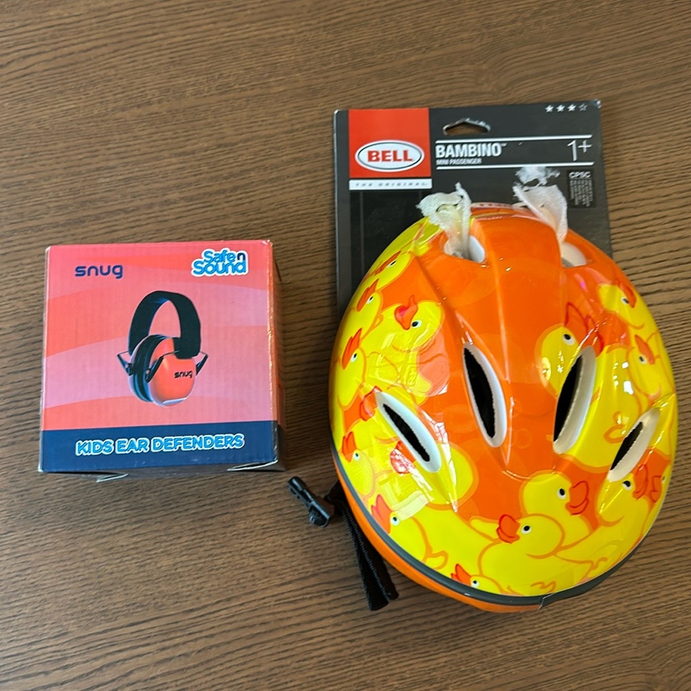 Baby & Toddler Safety Kit! Helmet and Ear Protection Muffs